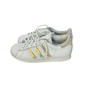 Adidas 3 Strip Metallic Foil ART 789002 Hard Shell White Size 5